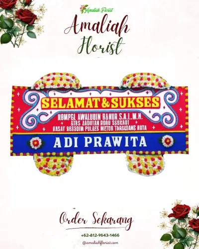 Karangan Bunga Ucapan Selamat di Syamsudin Noor