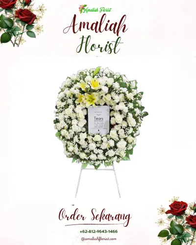 Krans Bunga Duka Cita di Syamsudin Noor